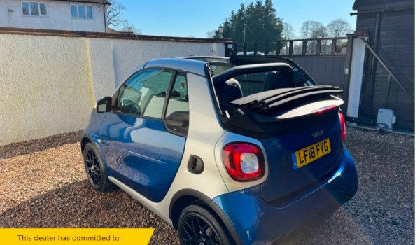 2018 SMART FORTWO PRIME SPORT PREMIUM CONVERTIBLE AUTOMATIC